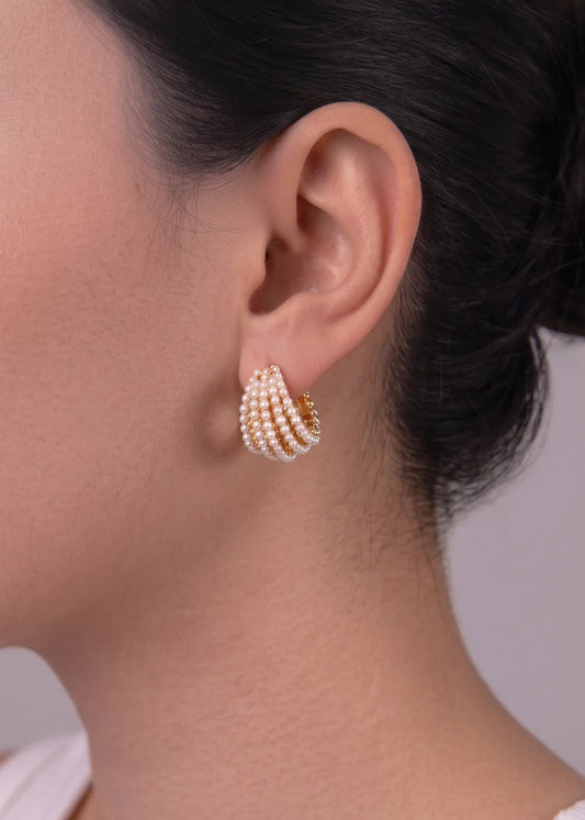 Pendientes Dome Pearl