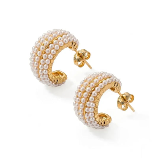 Pendientes Dome Pearl